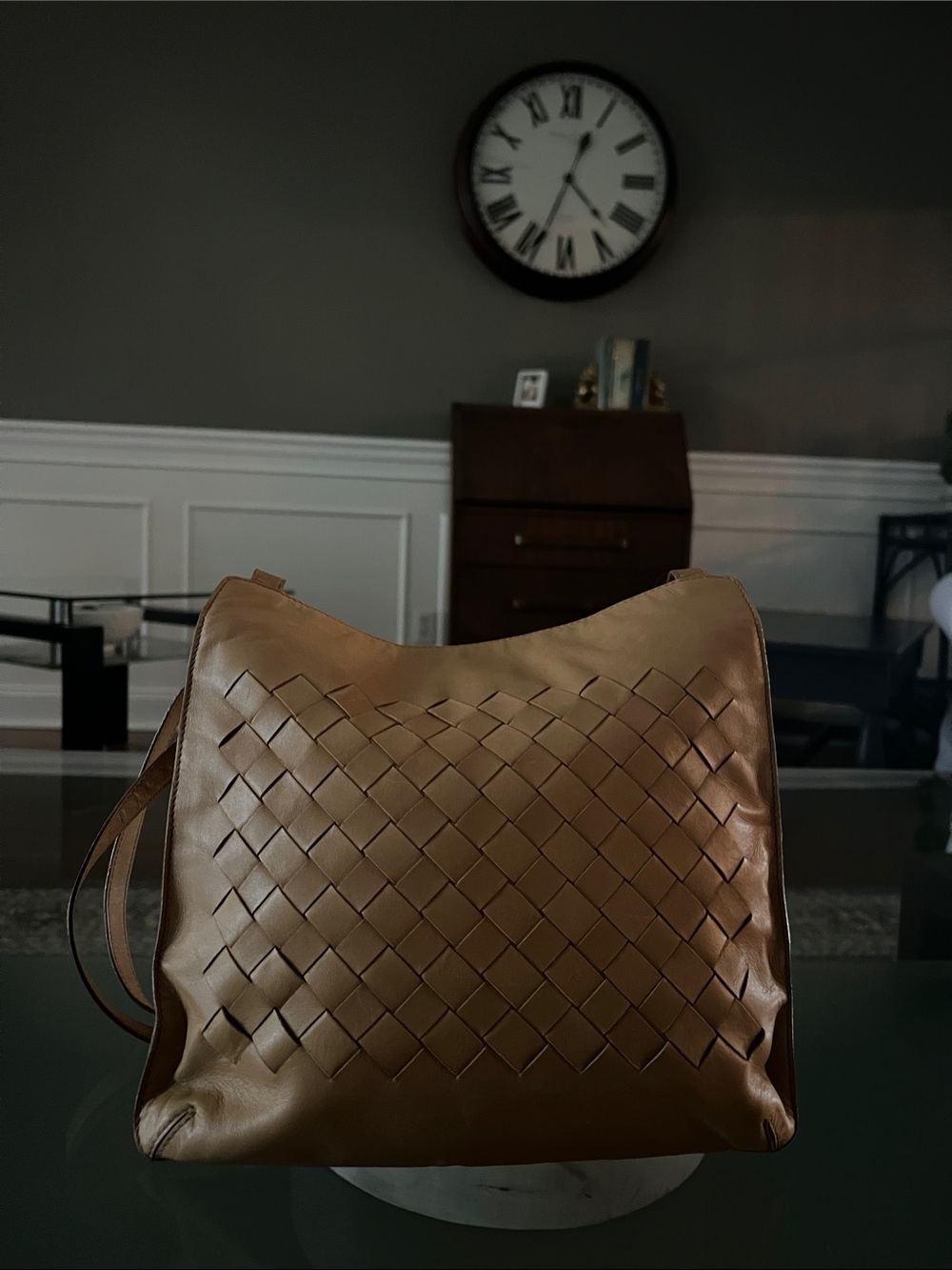 BOTTEGA VENETA- lambskin tan authentic BV